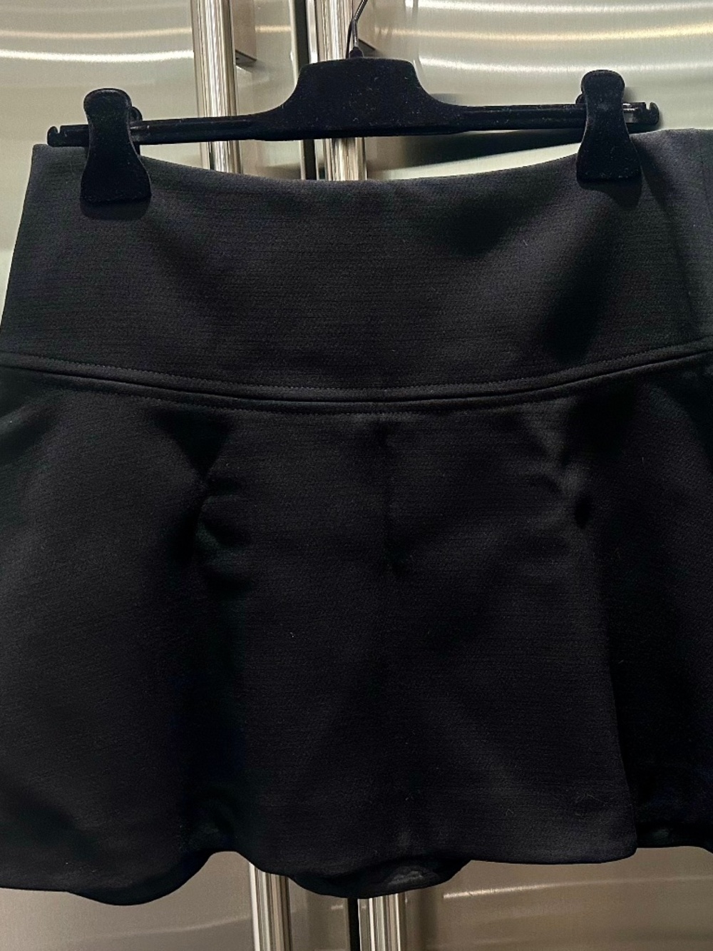 Milly Black flared mini skirt Size 12